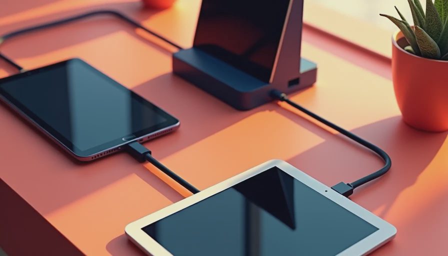 Visual context for multi ipad charging station
